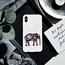 baratos Capinhas para iPhone-Capinha Para Apple iPhone XS / iPhone XR / iPhone XS Max Estampada Capa traseira Palavra / Frase / Animal / Elefante Macia TPU