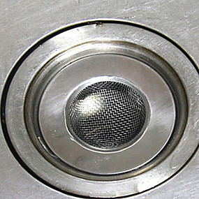 baratos Artigos de Limpeza-Dissipador inoxidável do dissipador do lixo do filtro do lixo da pia da cozinha do dissipador de 3.5cm