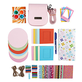baratos Câmera, Fotografias, Vídeo &amp; Acessórios-Fujifilm Instax Mini 25 foto instantânea set câmera Polaroid acessório presente kit (mini filme álbum saco pu filtro de etiqueta)