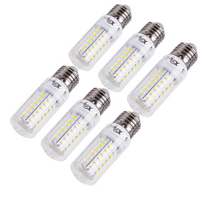 baratos Lâmpadas Espiga-YouOKLight 6pcs 15 W Lâmpadas Espiga 1350 lm E14 E26 / E27 T 56 Contas LED SMD 5730 Decorativa Branco Quente Branco Frio 220-240 V 110-130 V / 6 pçs / RoHs