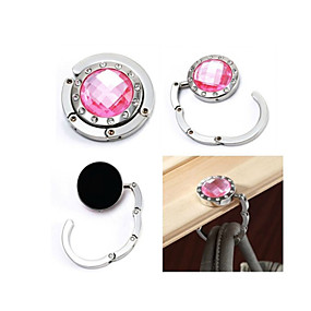 baratos Decorações para Festas &amp; Feriados-multicor de cristal saco dobrável bolsa gancho gancho cabide