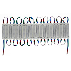 baratos Módulos de LED-hkv® led 3 led módulo 12 v à prova d 'água rgb cor mutável led módulos de iluminação à prova d' água luz publicidade lâmpada