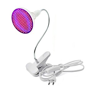 baratos Lâmpadas para Estufas-1pç 20 W Lâmpada crescente 1800 lm E26 / E27 200 Contas LED SMD 2835 Decorativa Clipe de suporte de lâmpada flexível Vermelho Azul 85-265 V / RoHs / FCC