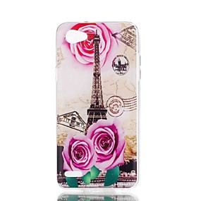 baratos LG-Capinha Para LG LG X Style / LG X Power / LG V30 Estampada Capa traseira Torre Eiffel Macia TPU