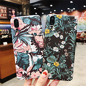 baratos Huawei P20 Lite-Capinha Para Huawei Huawei P20 / Huawei P20 Pro / Huawei P20 lite Áspero / Estampada Capa traseira Flor Rígida PC