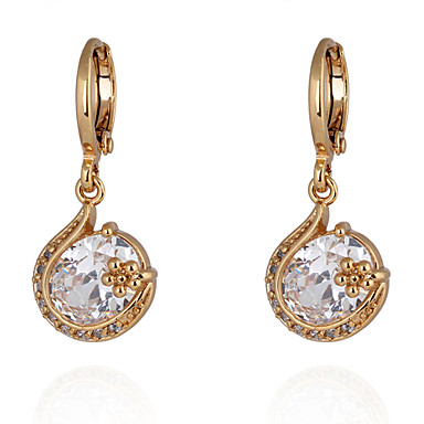 Gold plated bronze zircon Drop Earrings ER0209 812890 2018 – $7.99