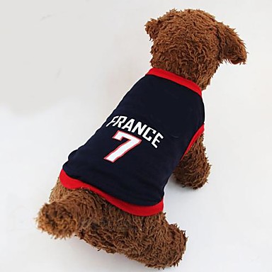 New 2014 World Cup Soccer Sports France Vest for Pet Dogs(Assorted Size ...