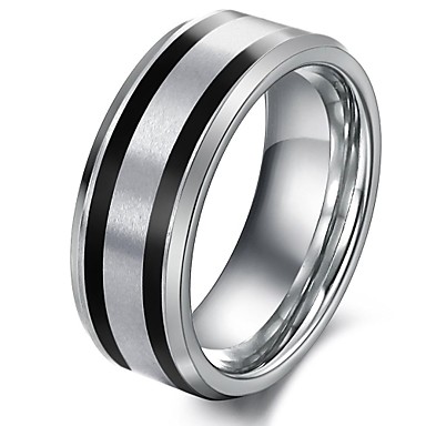 Between Black Fine Tungsten Steel Men's Ring 1652856 2018 – $18.99