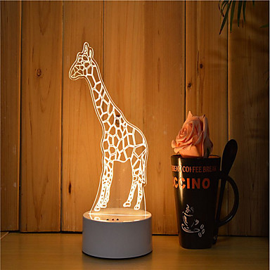 baratos Luminárias USB-1conjunto Luz noturna 3D Regulável / Luz LED / Decorativa Artistíco / LED / Moderno / Contemporâneo