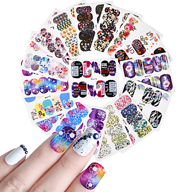 25 Pcs Nail Wraps Nail Sticker Flower Nail Decals Cute 6427519