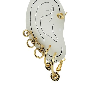 Women S Stud Earrings Ear Cuff Las Fashion Jewelry Gold For Gift Date 4pcs Women S Stud Earrings Ear Cuff Las Fashion Jewelry Gold For Gift Date 4pcs