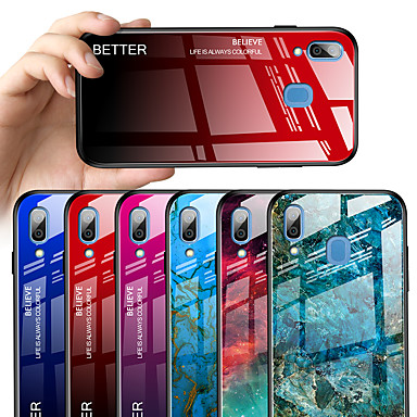 baratos Acessórios para Samsung-Capinha para samsung galaxy a10 (2019) a20 (2019) capas de corpo inteiro gradiente de cor tpu vidro temperado a30 (2019) a40 (2019) a50 (2019) a70 (2019)
