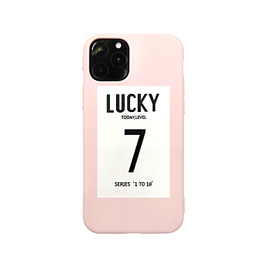 baratos Capinhas para Celulares-Capinha Para Apple iPhone 11 / iPhone 11 Pro / iPhone 11 Pro Max Ultra-Fina / Estampada Capa traseira Palavra / Frase TPU